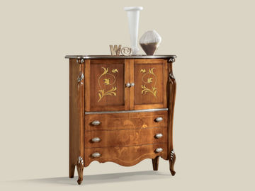 5461/P - Wooden highboard with doors and drawers by Tarocco Vaccari Group - view 2
